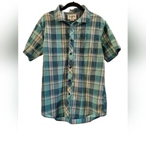 Billabong men's button-up checkard shirt Medium